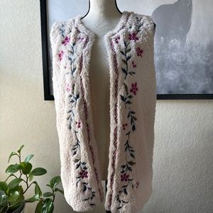 Chelsea and Violet Terry Cloth Vest Size Small